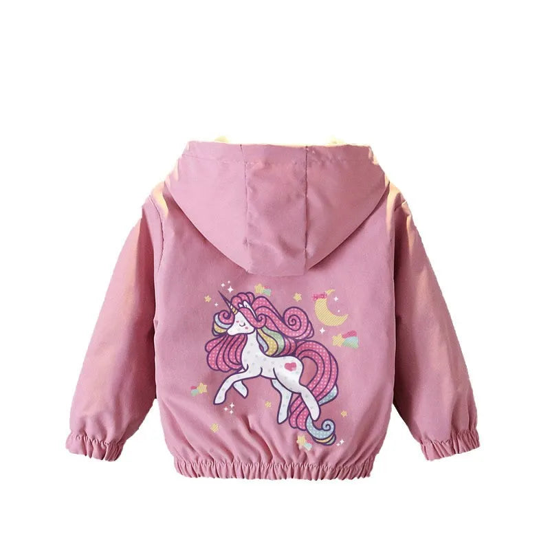 Deine zauberhafte Einhorn Jacke mit Kapuze!