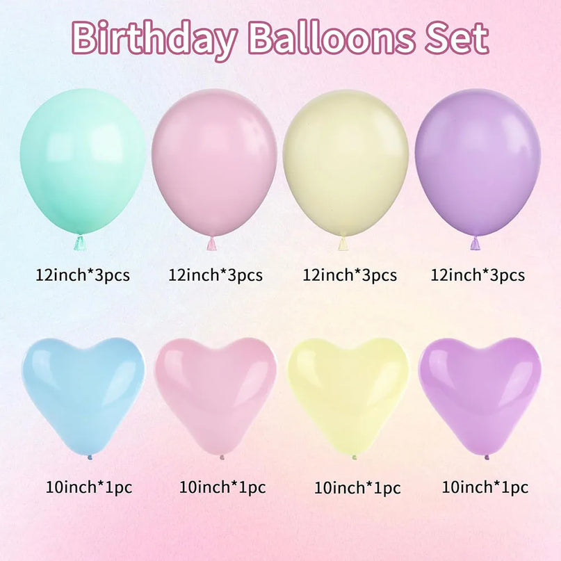 Zauberhaftes Einhorn Deko Ballon Set!