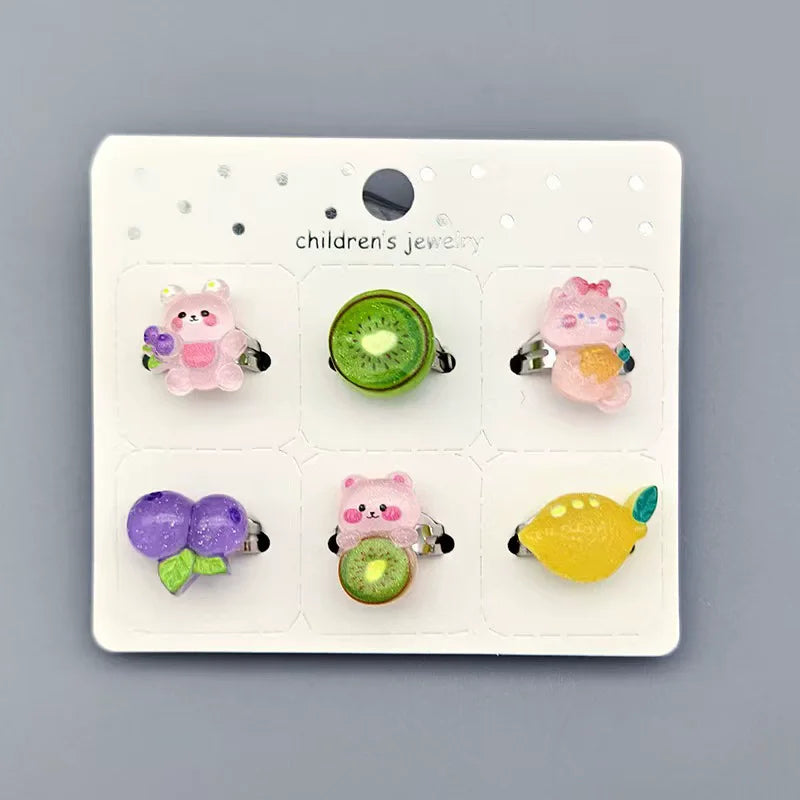 Dein Set bunter Einhorn Ringe