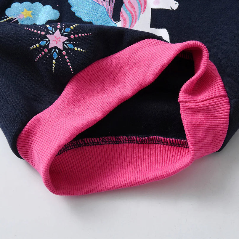 Dein gestreifter Einhorn Hoodie von VIKITA!