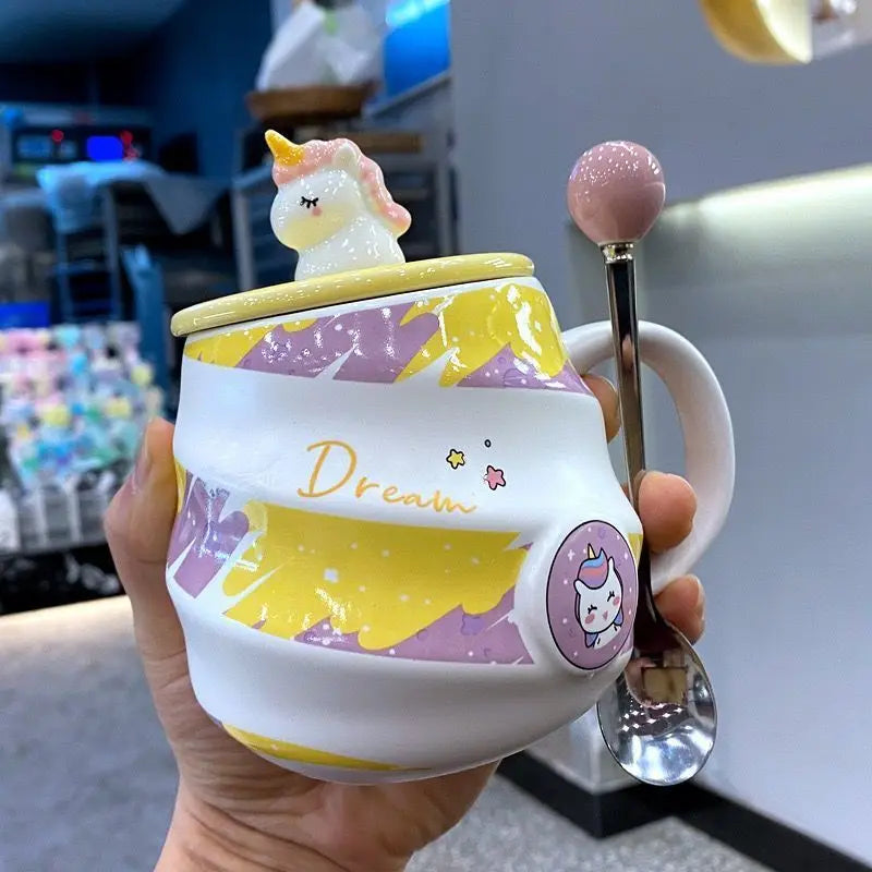Deine süße Einhorn Tasse mit Löffel!