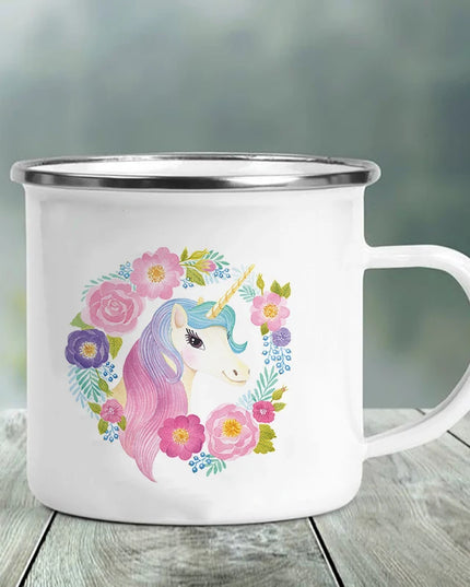 Deine coole Einhorn Tasse aus Emaille!