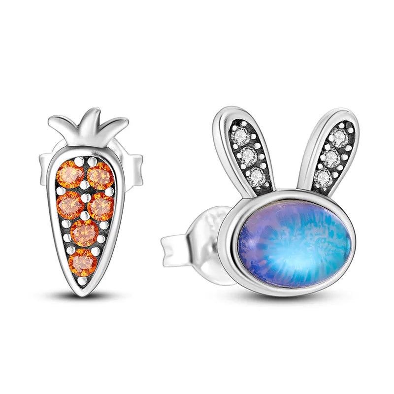 Niedliche Einhorn Ohrringe mit blauen Augen!