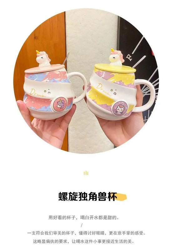 Deine süße Einhorn Tasse mit Löffel!