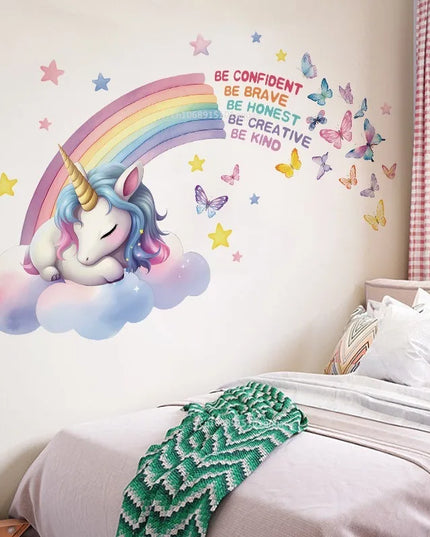 Dein zauberhaftes Einhorn Wandtattoo fürs