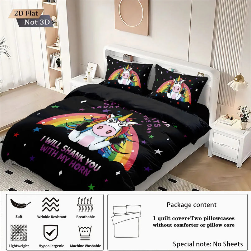 Deine Traumhafte Bunte Einhorn Bettwäsche