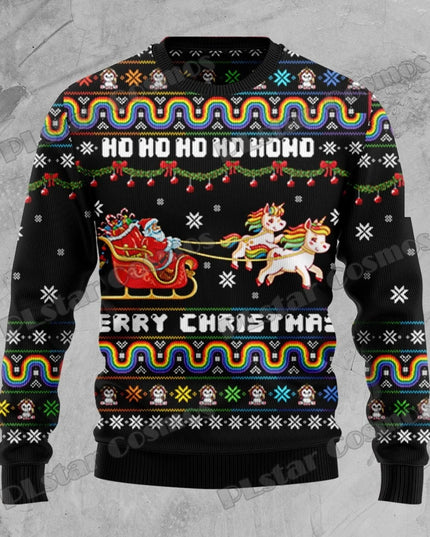 Festlicher Einhorn Pullover für die