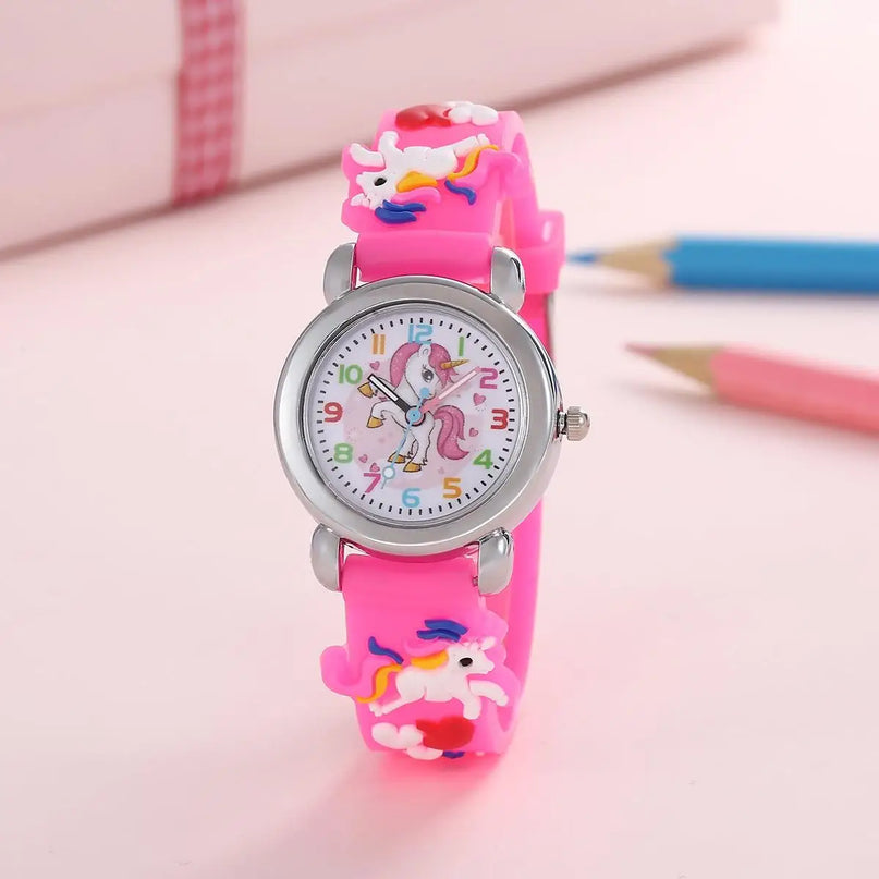 Deine stylische Einhorn Uhr in bunten Farben