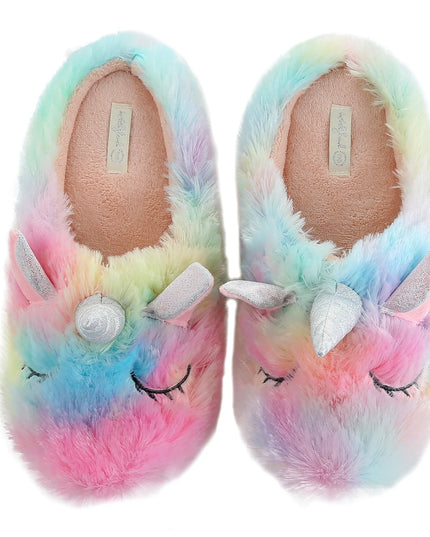 Regenbogen Einhorn Hausschuhe zum Verlieben!