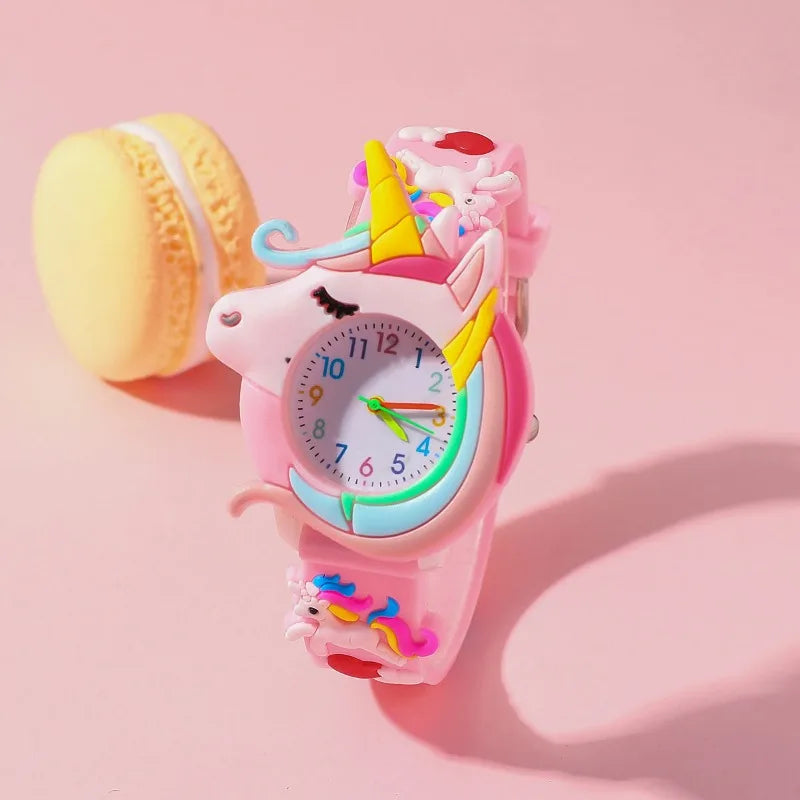 Deine 3D Einhorn Uhr für coole Kids