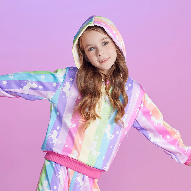 Dein bunter Einhorn Hoodie für strahlende
