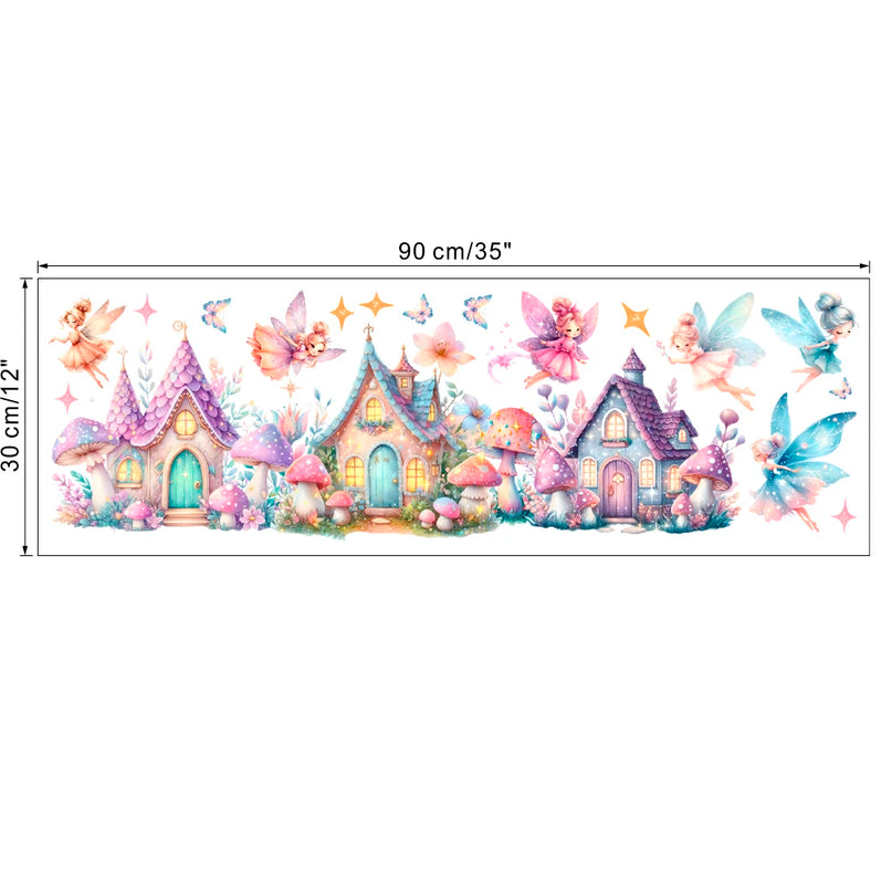 Dein Einhorn Regenbogen Wandtattoo –