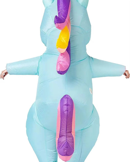 Einhorn Skelett Kostuem zum Aufblasen