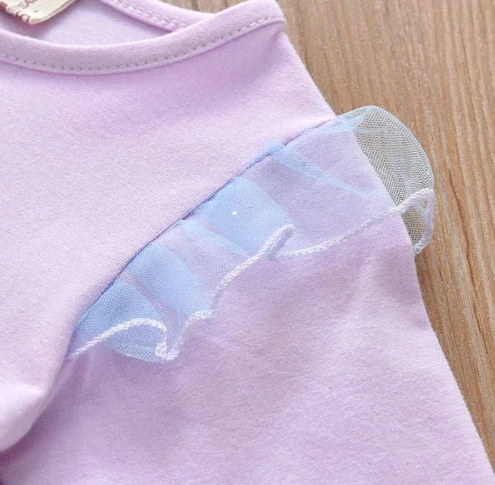 Dein bezauberndes Einhorn Kleid Blau Langarm!