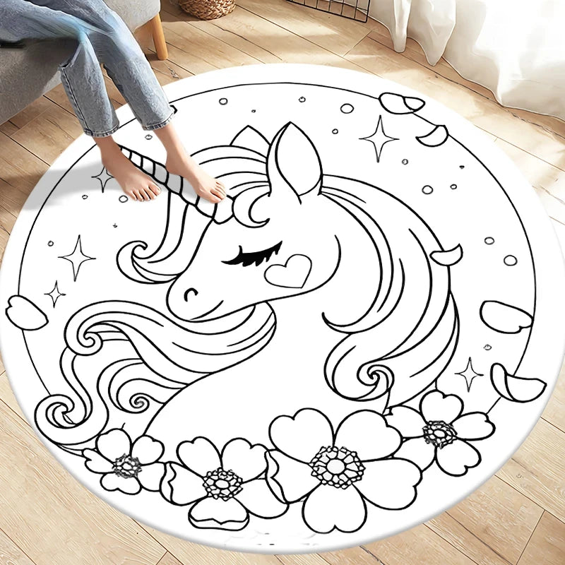 Dein glitzernder Einhorn Teppich für Träumer!