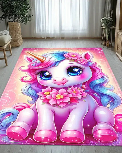 Dein bunter Einhorn Teppich mit Regenbogen