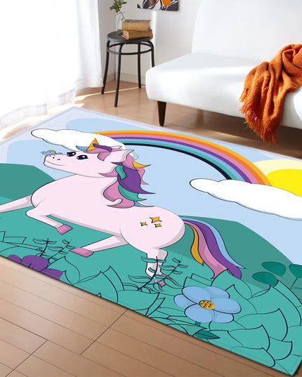Dein rosafarbenes Einhorn Teppich Schloss!