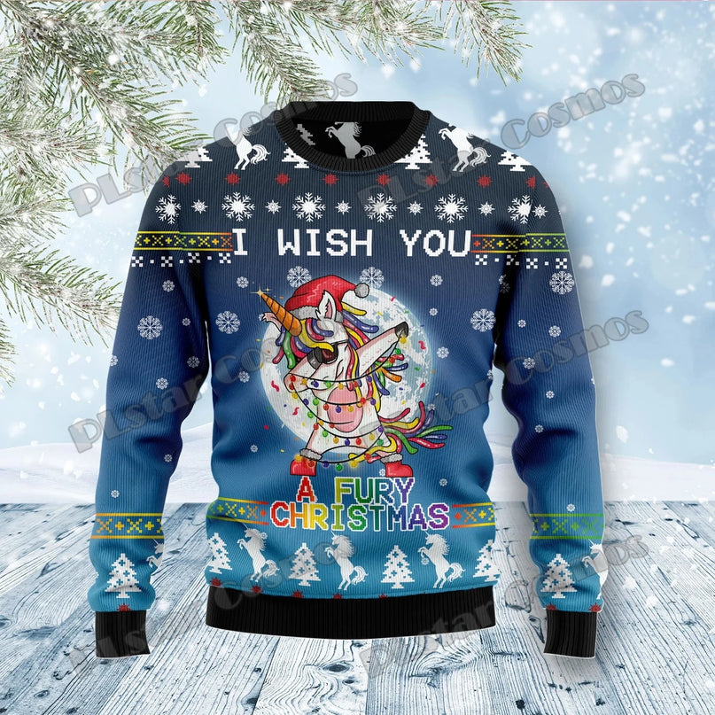 Magischer Einhorn Pullover für die Festzeit!