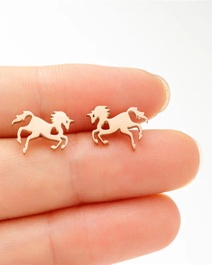 Einhorn Ohrringe mit Herz – Dein