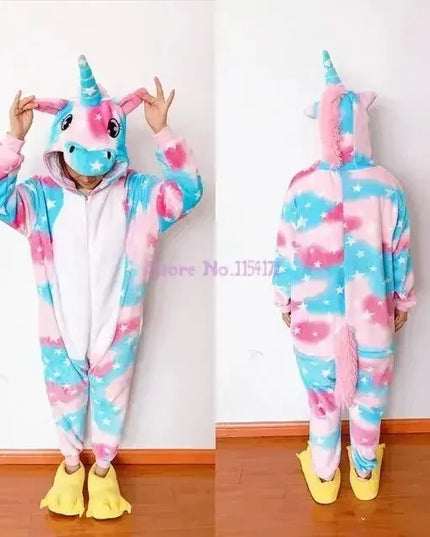 Dein flauschiger Einhorn Onesie für magische