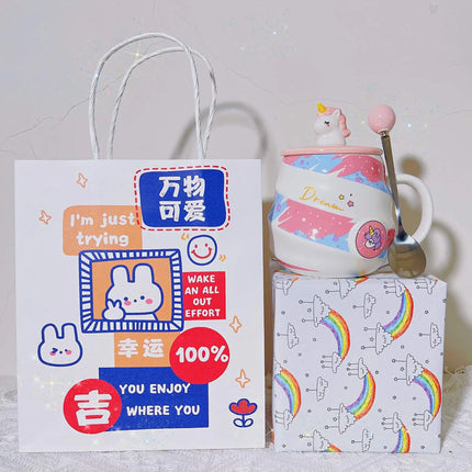 Deine süße Einhorn Tasse mit Löffel!