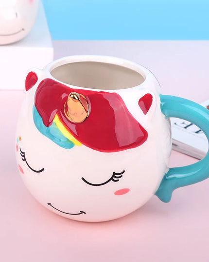 Deine handbemalte Regenbogen Einhorn Tasse!
