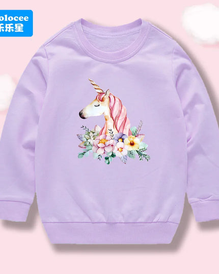 Dein cooler Einhorn Hoodie mit Blumen-Print!