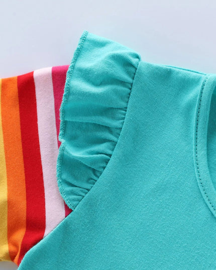 Dein fröhliches Einhorn Kleid in Seeblau!