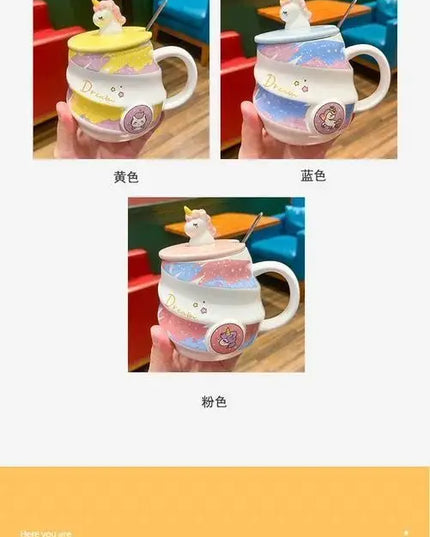 Deine süße Einhorn Tasse mit Löffel!
