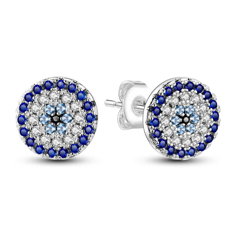 Niedliche Einhorn Ohrringe mit blauen Augen!