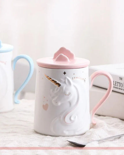 Deine clevere Einhorn Tasse mit Handyhalter!