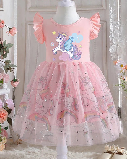 Dein strahlendes blaues Einhorn Kleid