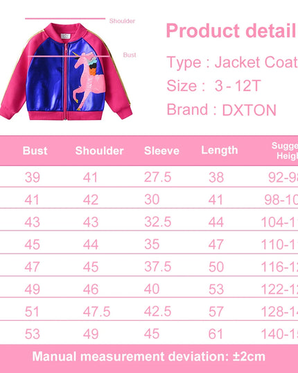 Deine glitzernde Einhorn Jacke für Herbst &
