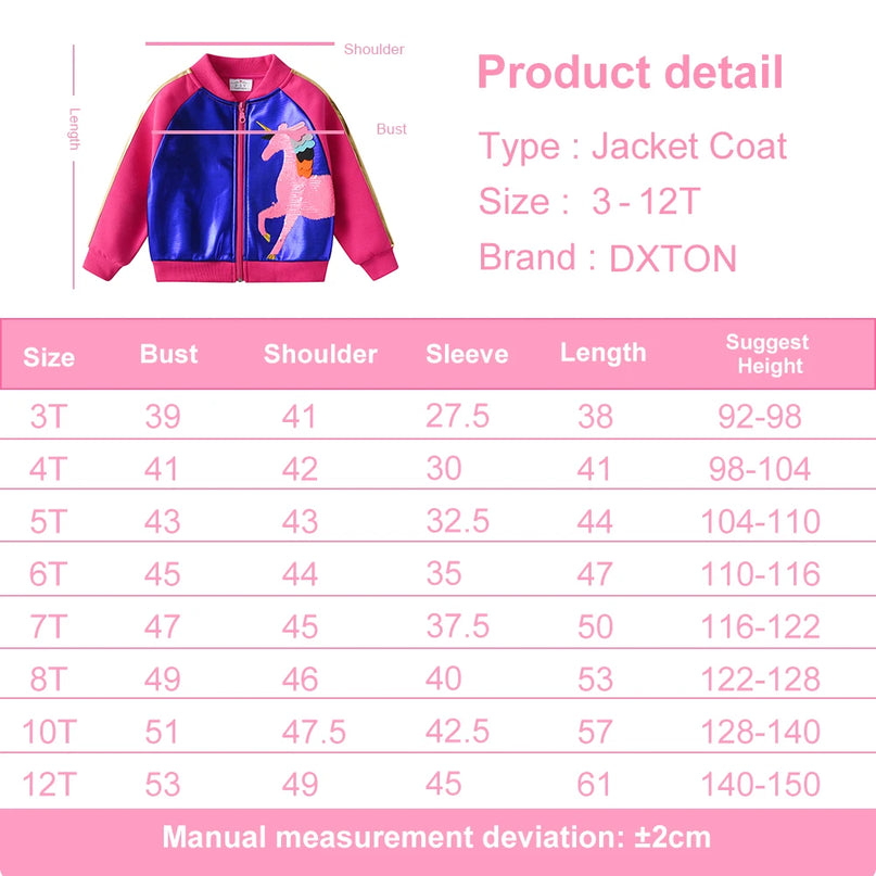 Deine glitzernde Einhorn Jacke für Herbst &