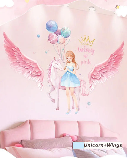 Dein Einhorn Wandtattoo: Ballon und