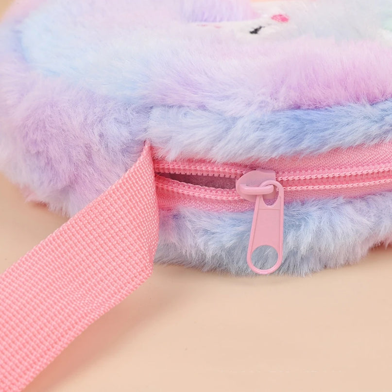 Deine kuschelige Einhorn Plüsch-Tasche