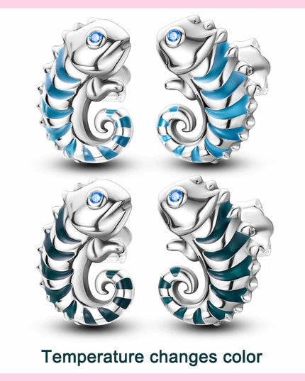 Süße Einhorn Ohrringe mit blauen Augen!