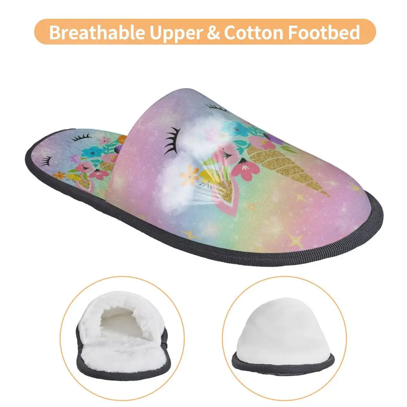 Fantasievolle Einhorn Hausschuhe für dich!