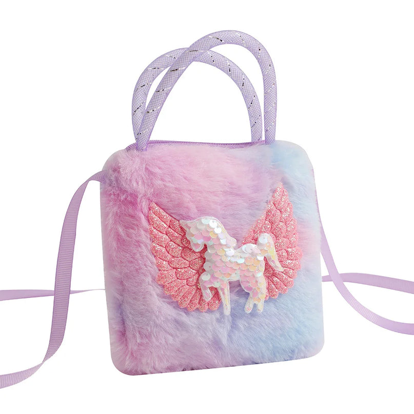 Deine lila Einhorn Umhängetasche für