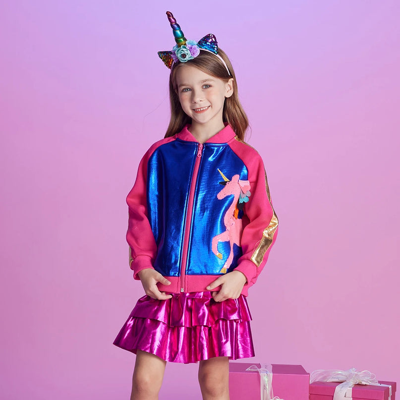 Deine glitzernde Einhorn Jacke für Herbst &