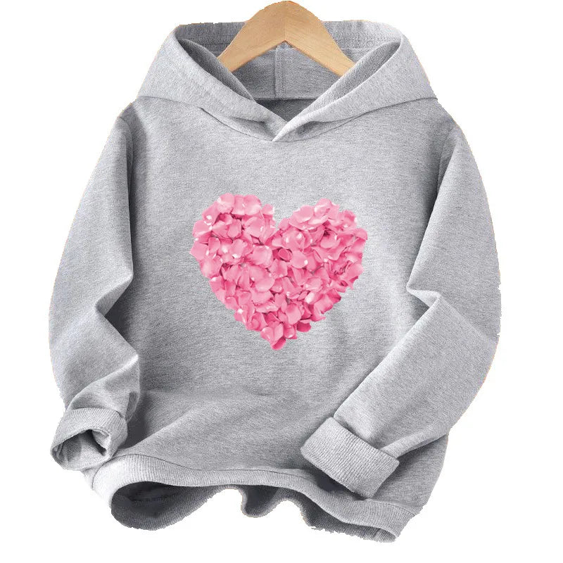 Dein cooler Cartoon Einhorn Hoodie Grau