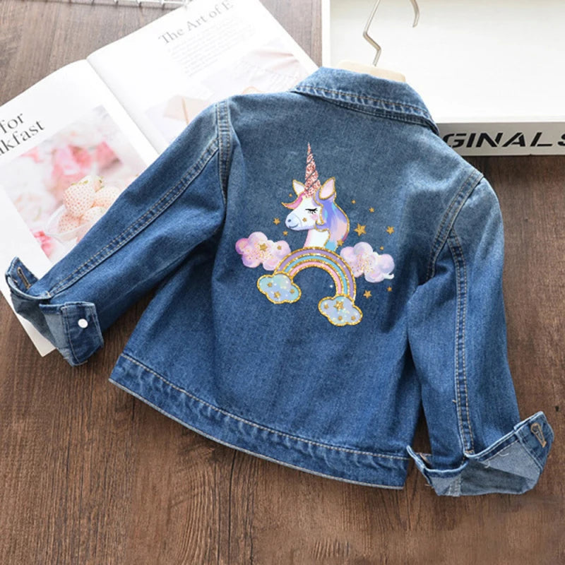 Deine coole Einhorn Jacke aus Denim!