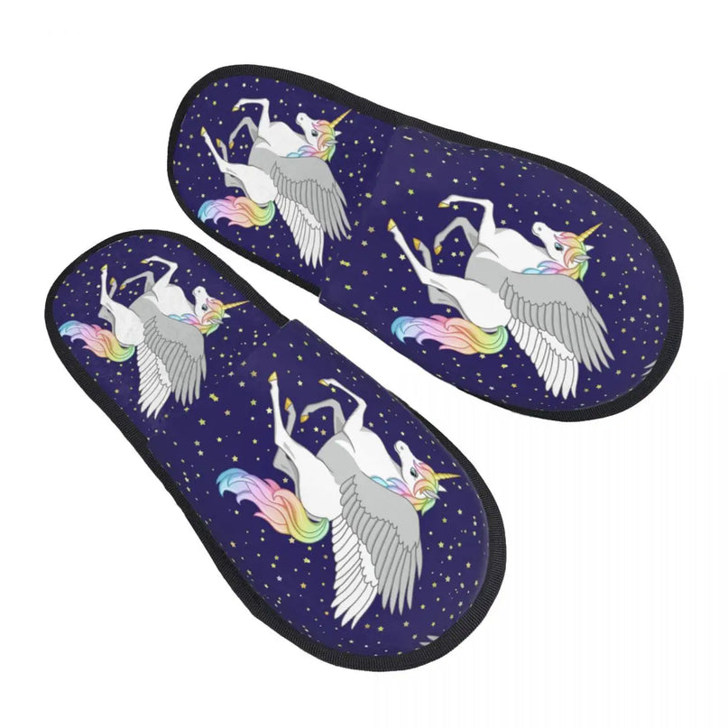 Warme Einhorn Hausschuhe für dich!