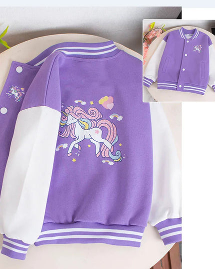 Deine süße Einhorn Baseball Jacke!