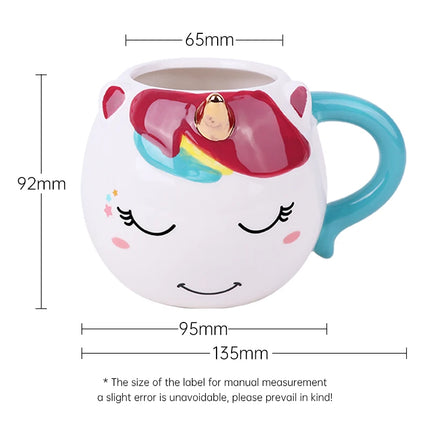Deine handbemalte Regenbogen Einhorn Tasse!