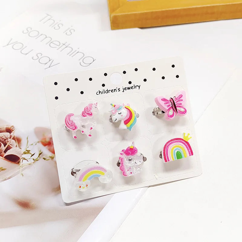 Süße Einhorn Ringe für kleine Prinzessinnen!