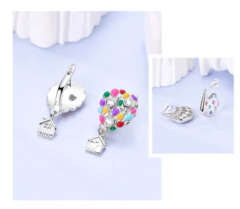 Niedliche Einhorn Ohrringe mit blauen Augen!