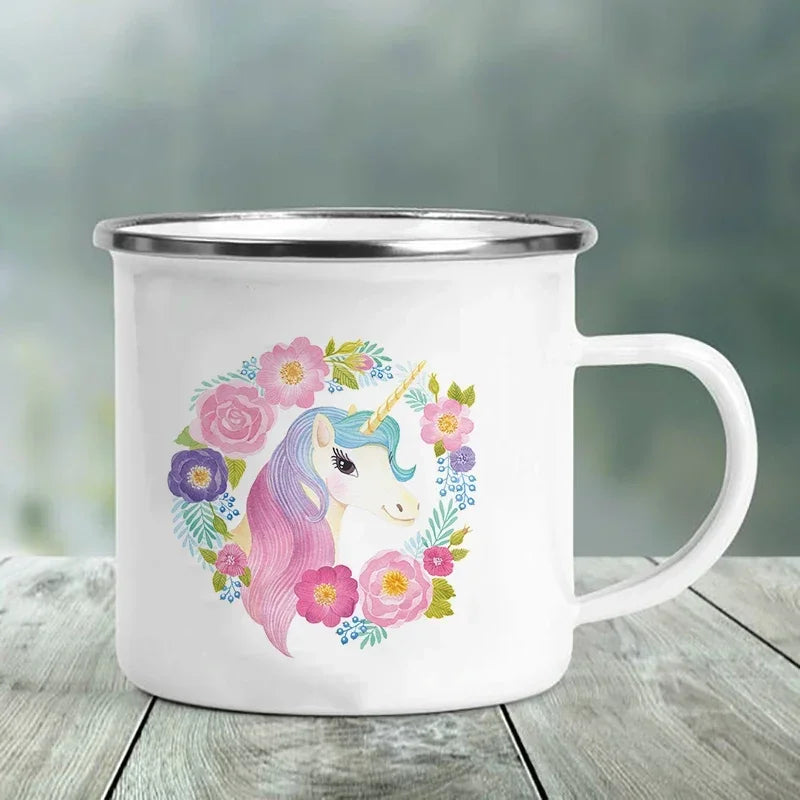 Deine coole Einhorn Tasse aus Emaille!