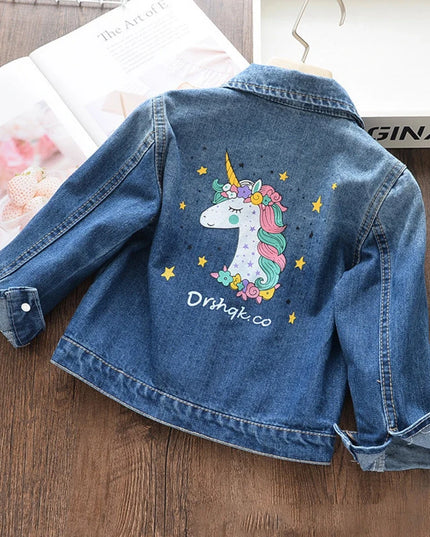 Deine coole Einhorn Jacke aus Denim!