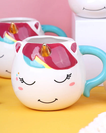 Deine handbemalte Regenbogen Einhorn Tasse!